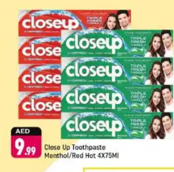 Shaklan CLOSE UP Toothpaste offer