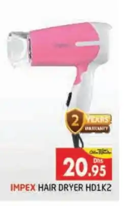 Pasons IMPEX Hair Appliances offer