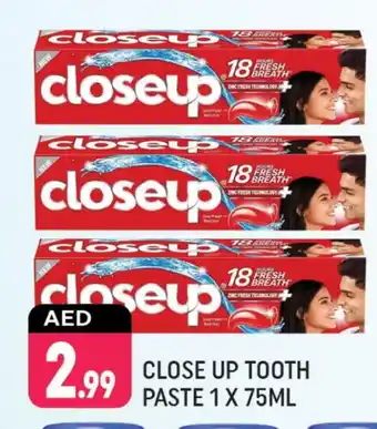 Shaklan CLOSE UP Toothpaste offer