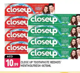 Shaklan CLOSE UP Toothpaste offer