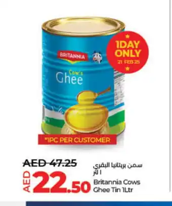 Lulu Hypermarket BRITANNIA Ghee offer