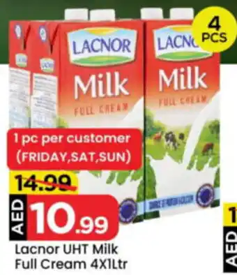 Mark & Save Lacnor UHT Milk Full Cream offer