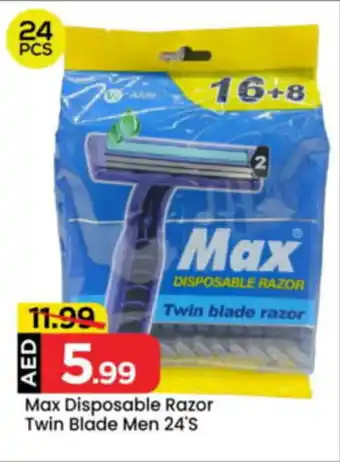 Mark & Save Max Disposable Razor Twin Blade Men offer