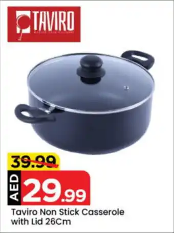 Mark & Save Taviro Non Stick Casserole with Lid offer