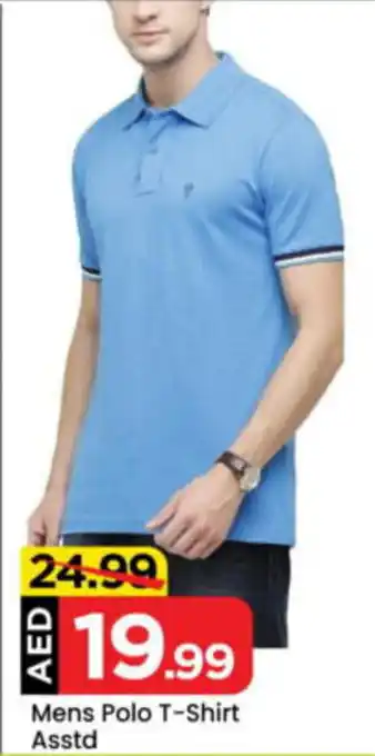 Mark & Save Mens Polo T-Shirt Asstd offer