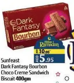 Al Hoot Sunfeast Dark Fantasy Bourbon Choco Creme Sandwich Biscuit offer