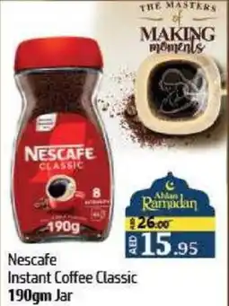 Al Hoot Nescafe Instant Coffee Classic Jar offer