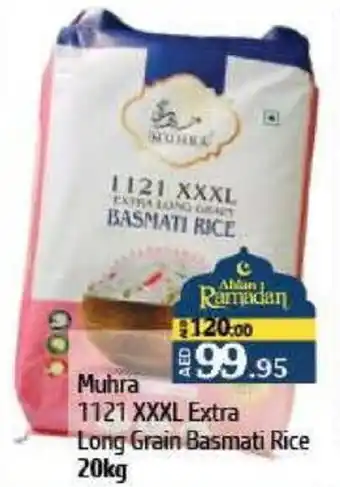 Al Hoot Muhra 1121 XXXL Extra Long Grain Basmati Rice offer