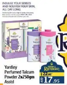 Al Hoot Yardley Perfumed Talcum Powder Asstd offer