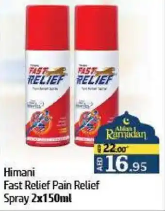 Al Hoot Himani Fast Relief Pain Relief Spray offer