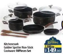 Al Hoot Kitchenmark Golden Spotter Non-Stick Cookware Set offer