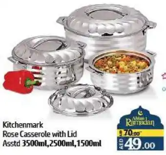 Al Hoot Kitchenmark Rose Casserole with Lid Asstd offer