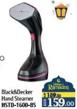 Al Hoot Black & Decker Hand Steamer HSTD-1600-B5 offer