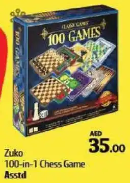 Al Hoot Zuko 100-in-1 Chess Game Asstd offer