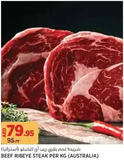 Géant Beef ribeye steak offer