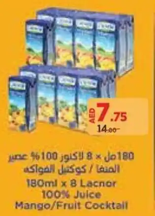 Géant Lacnor 100% Juice Mango / Fruit Cocktail offer