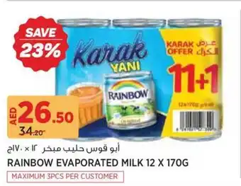 Géant Rainbow evaporated milk offer