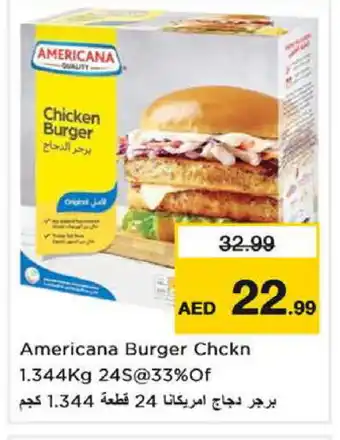 Nesto AMERICANA Chicken Burger offer