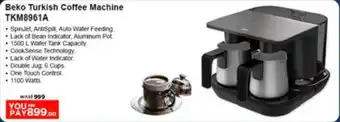 Géant Beko Turkish Coffee Machine TKM8961A offer