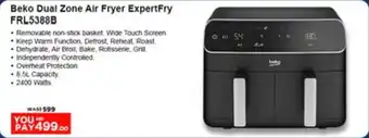 Géant Beko Dual Zone Air Fryer ExpertFry FRL5388B offer