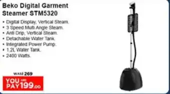 Géant Beko Digital Garment Steamer STM5320 offer