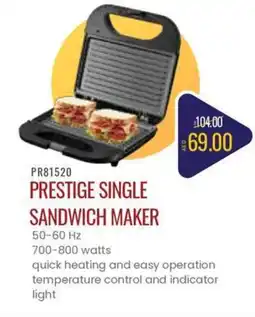 Géant PR81520 prestige single sandwich maker offer