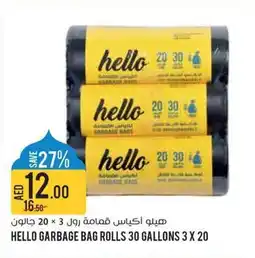 Géant Hello garbage bag rolls offer