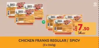 Géant Chicken franks regular spicy offer