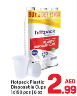 Day To Day Hotpack plastic disposable cups offer