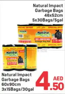 Day To Day Natural Impact Garbage Bags offer