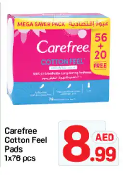 Day To Day Carefree cotton feel pads offer