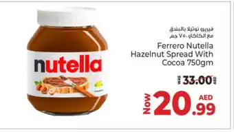 Kenz Hypermarket NUTELLA Chocolate Spread offer