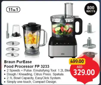 Union Coop Braun PurEase Food Processor FP 3233 offer