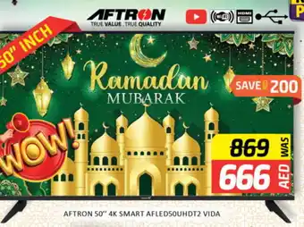 Al Madina AFTRON Smart TV offer