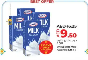 Lulu Hypermarket UNIKAI Long Life / UHT Milk offer