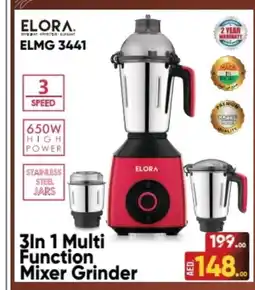 Baniyas Spike Hypermarket ELORA Mixer / Grinder offer