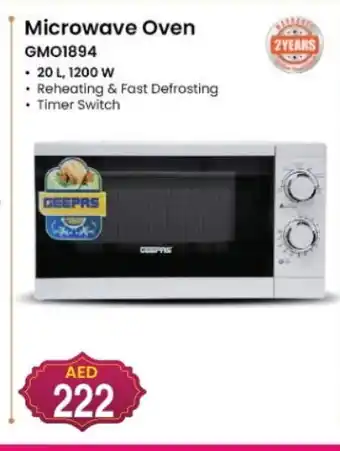 Baniyas Spike Hypermarket GEEPAS Microwave Oven offer