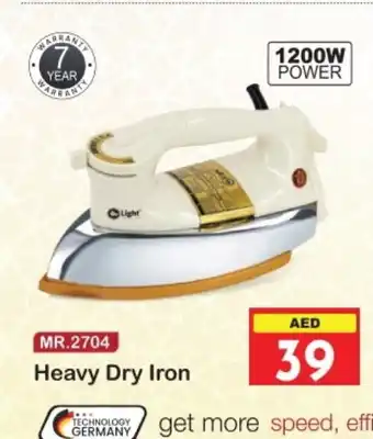 Baniyas Spike Hypermarket MR. LIGHT Ironbox offer