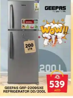 Grand Hyper Market GEEPAS Refrigerator offer