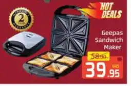 Mango Hypermarket LLC GEEPAS Sandwich Maker offer