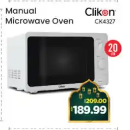 Al Madina Hypermarket CLIKON Microwave Oven offer