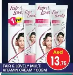 Baniyas Spike Hypermarket FAIR & LOVELY Face cream offer