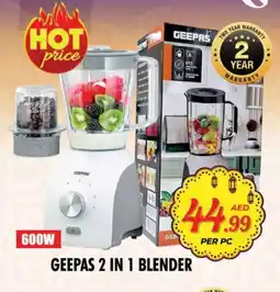 Night to Night Hypermarket GEEPAS Mixer / Grinder offer