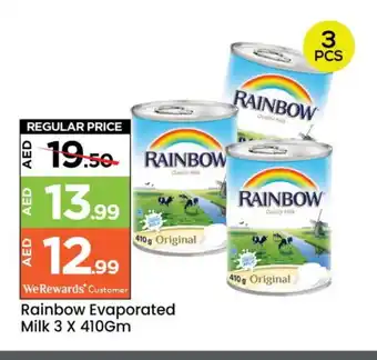 Mark & Save RAINBOW Evaporated Milk offer