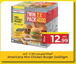 Kenz Hypermarket AMERICANA Chicken Burger offer