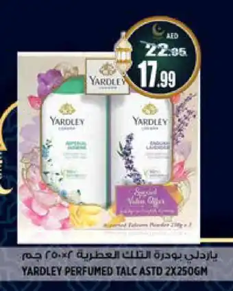 Hashim Hypermarket YARDLEY Talcum Powder offer