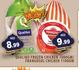 Baniyas Spike Hypermarket QUALIKO Frozen Whole Chicken offer