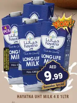 Baniyas Spike Hypermarket HAYATNA Long Life / UHT Milk offer