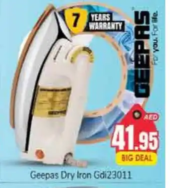 Pasons GEEPAS Ironbox offer