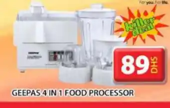 Grand Hyper Market GEEPAS Food Processor offer